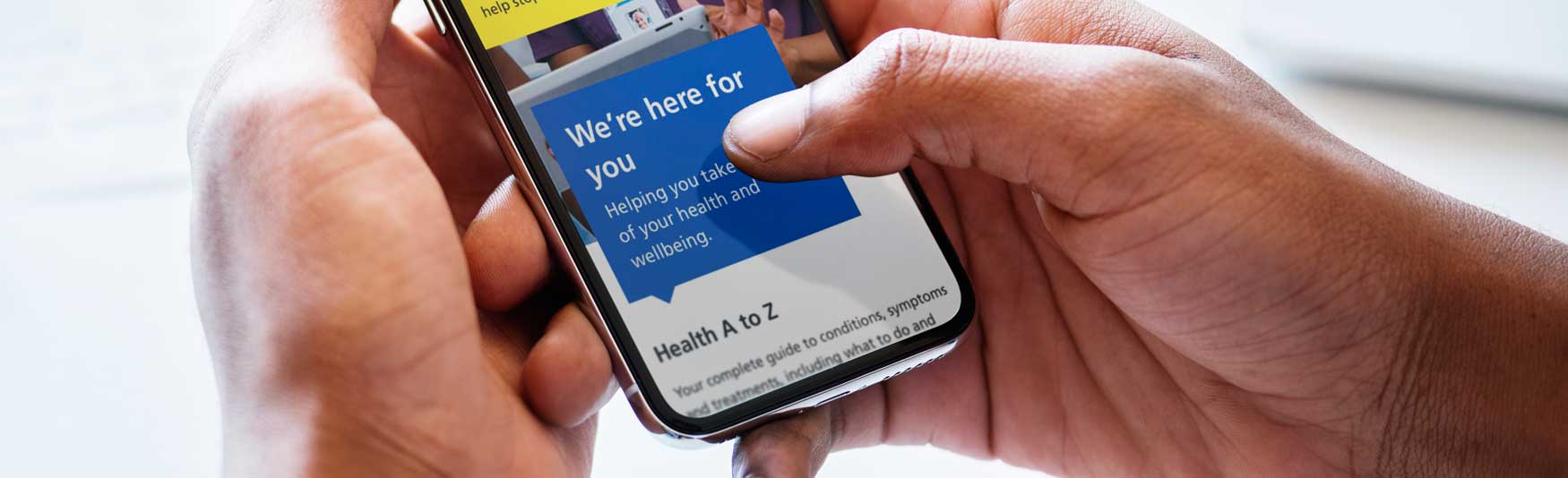 someone searching for NHS Sevices online